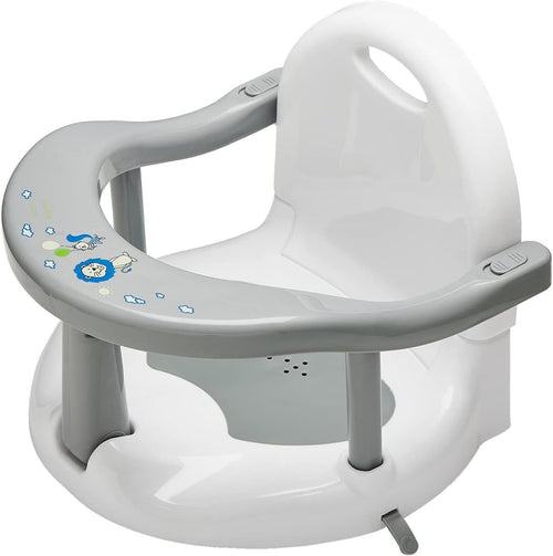 Foldable Baby Bath Seat Toddler Bathtub Seat with Suction Cups for Stability, Cute Wrap Around Bath Tub Chair Baby, Portable Anti-Slip Sit Up Support Seats for 6-18 Months Kids Toddler New Born Gift