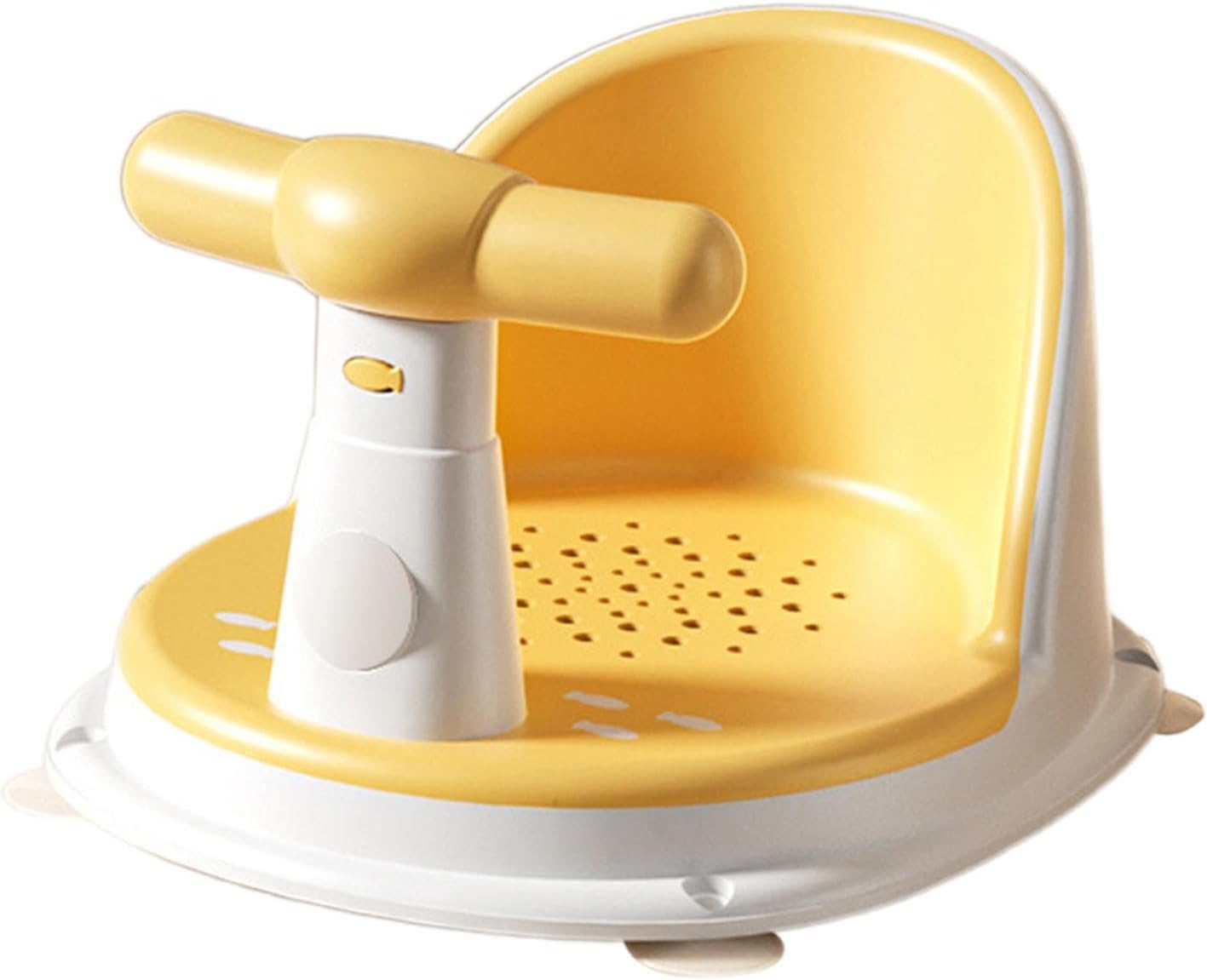 Sharplace Baby Bath Tub Seat Stable Comfortable Non Slip Suction Kids Bathing Seat Tub Sitting up for Newborn 6-18 Months Infants Gifts, Yellow