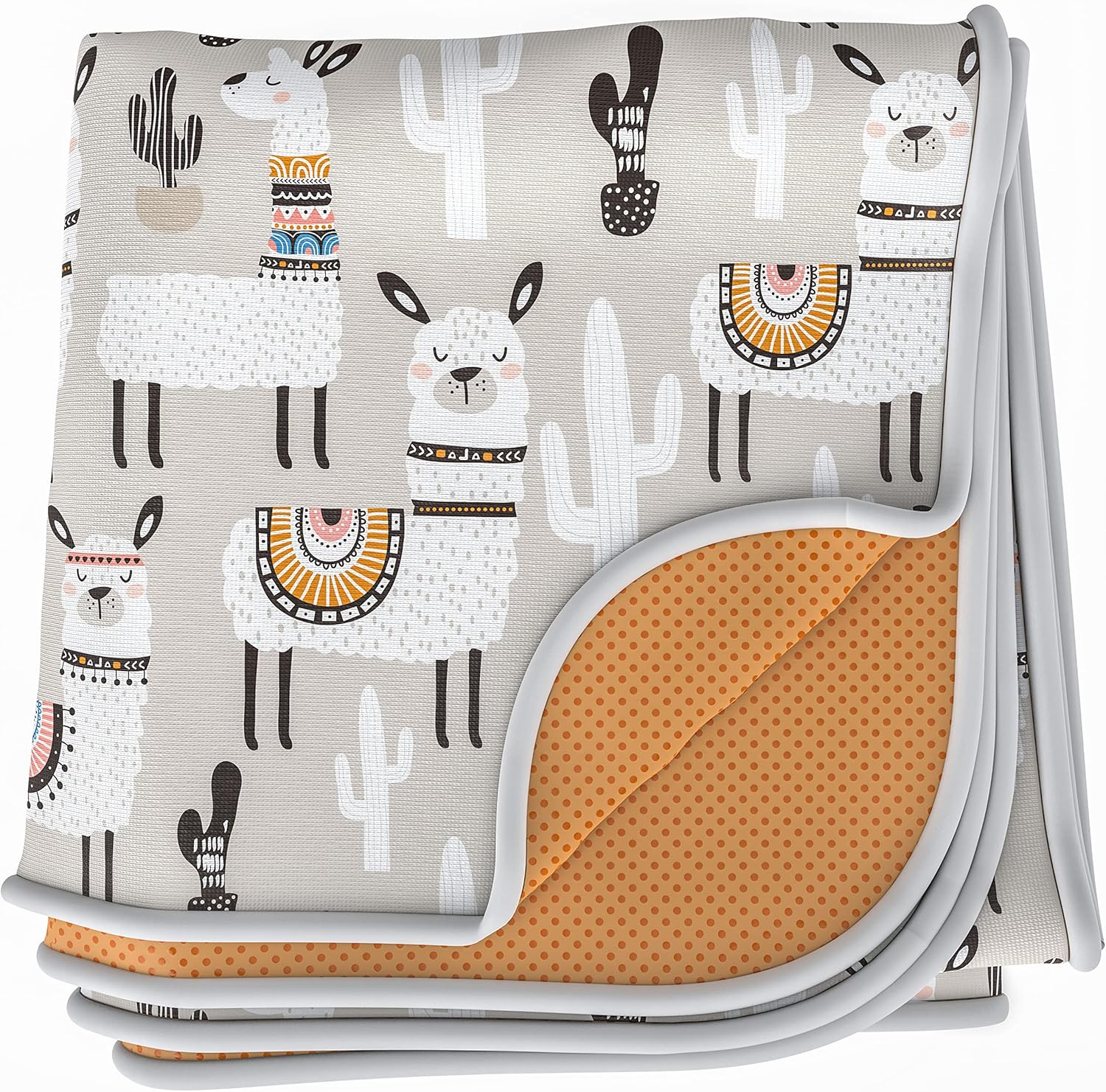 Splat Mat for Baby - Under High Chair Floor Mat Protects Wood, Vinyl and Carpet from Spills - Waterproof Triple Layer Baby Mat with Anti-Skid Backing Deters Bunching and Sliding (51? x 51?)